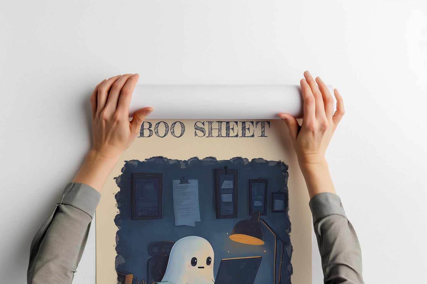 This Is Some Boo Sheet PRINTABLE, Funny Office Digital Print, Funny Working Ghost Printable, Gifts For The Workaholic, Funny Halloween Decor