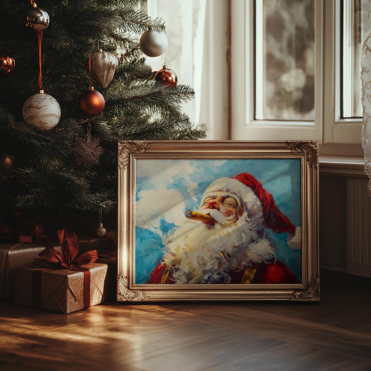 Santa Smoking a Cigar PRINTABLE