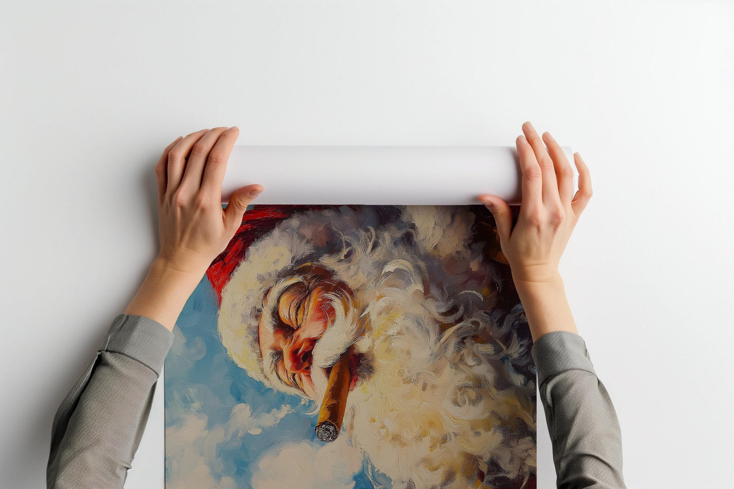 Santa Smoking a Cigar PRINTABLE