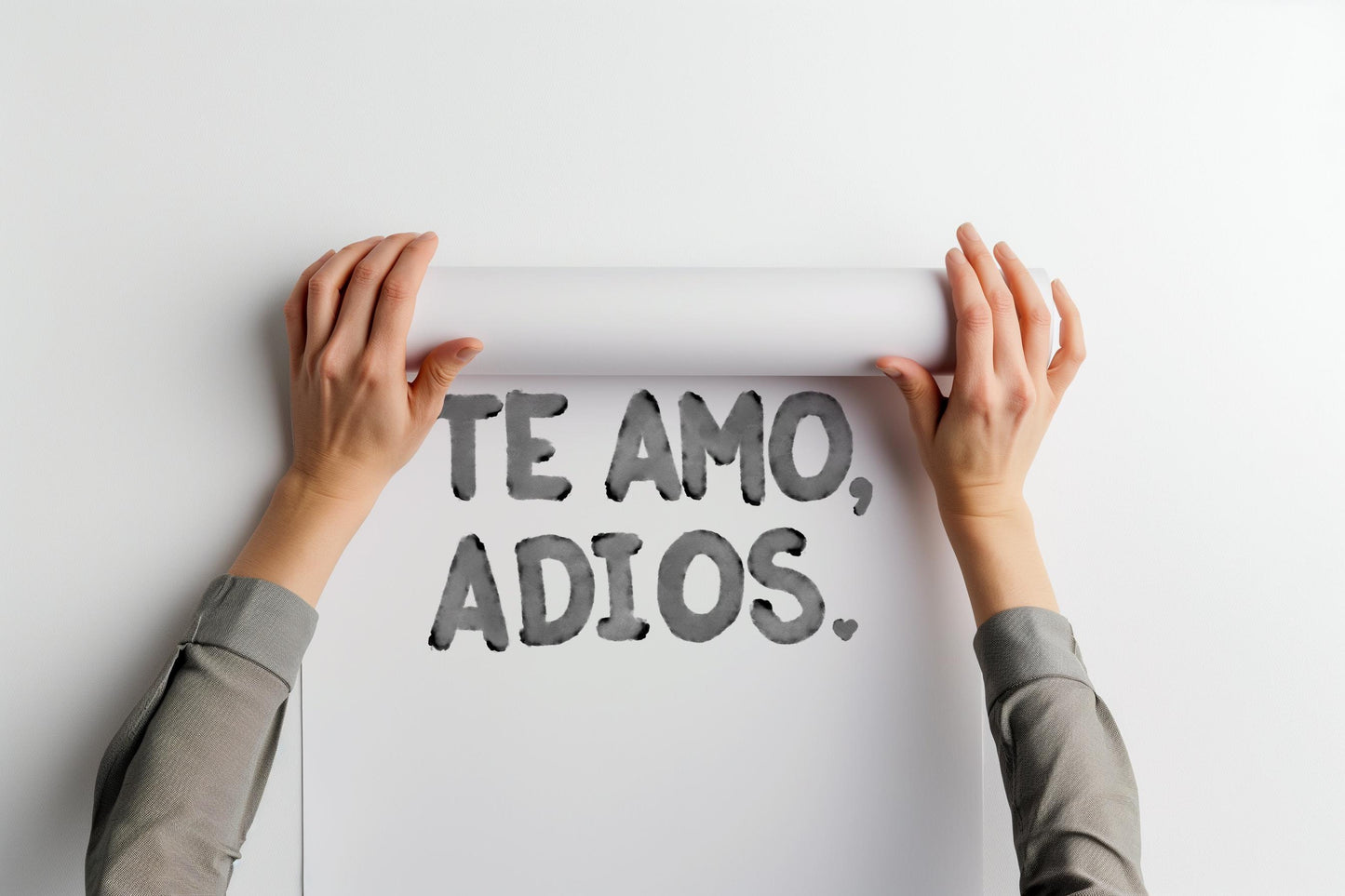 Te Amo Adios PRINTABLE, Entryway Digital Print, Quote Decor, Minimalist Printable Art, Hand Drawn Entryway Decor, Love You Bye in Spanish