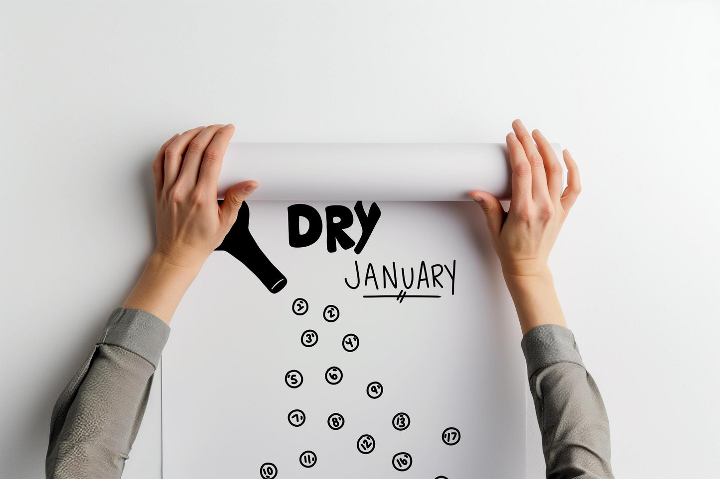 Dry January Countdown PRINTABLE