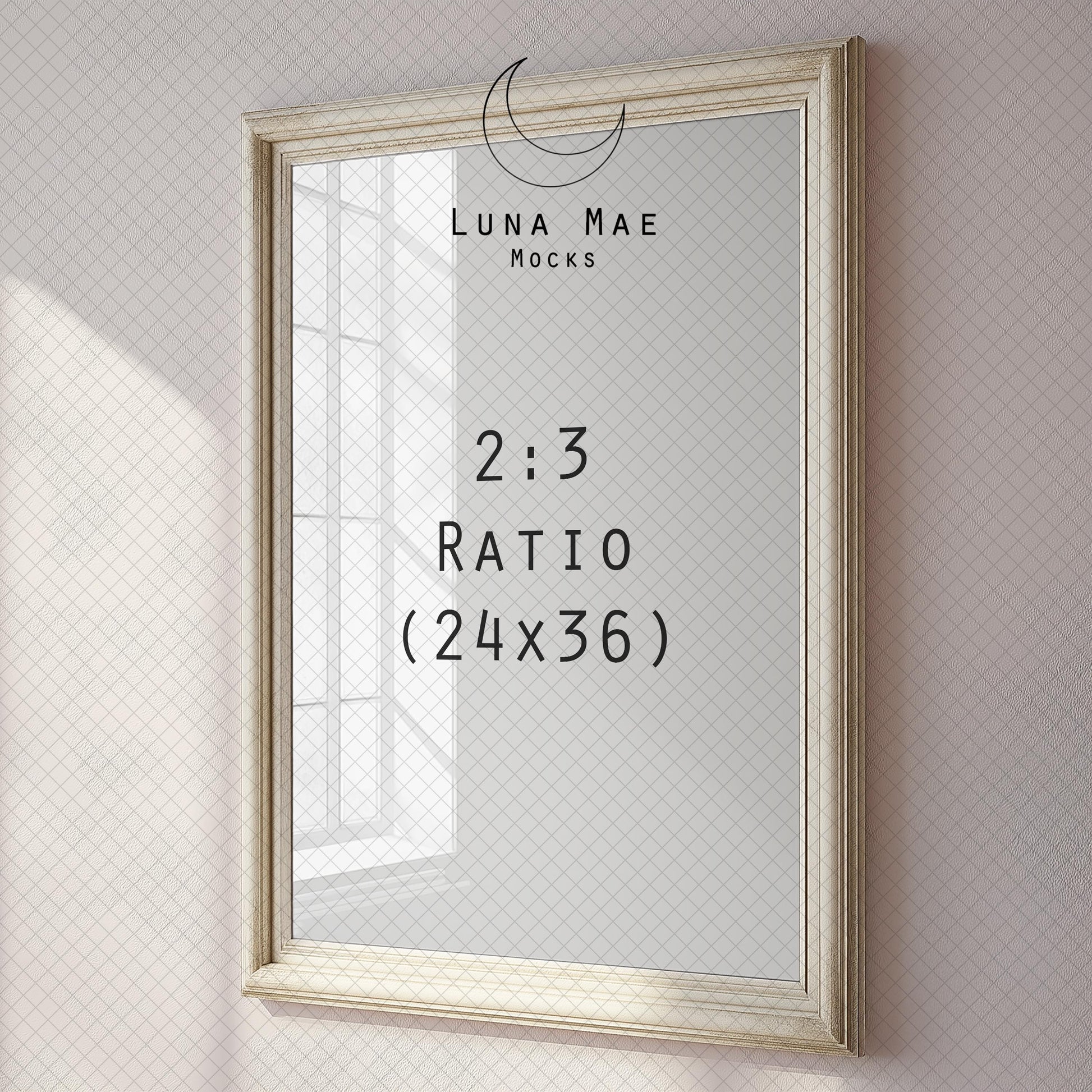 Vertical Frame Mockup, Wood Angled Frame Mockup PSD&JPG, Glass Reflection Frame Mockup, Minimal Style Digital Print and Poster Shop Mockup