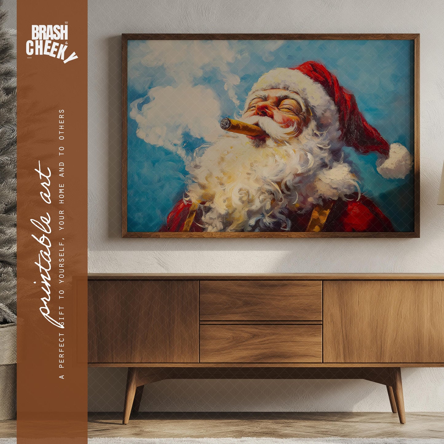 Santa Smoking a Cigar PRINTABLE