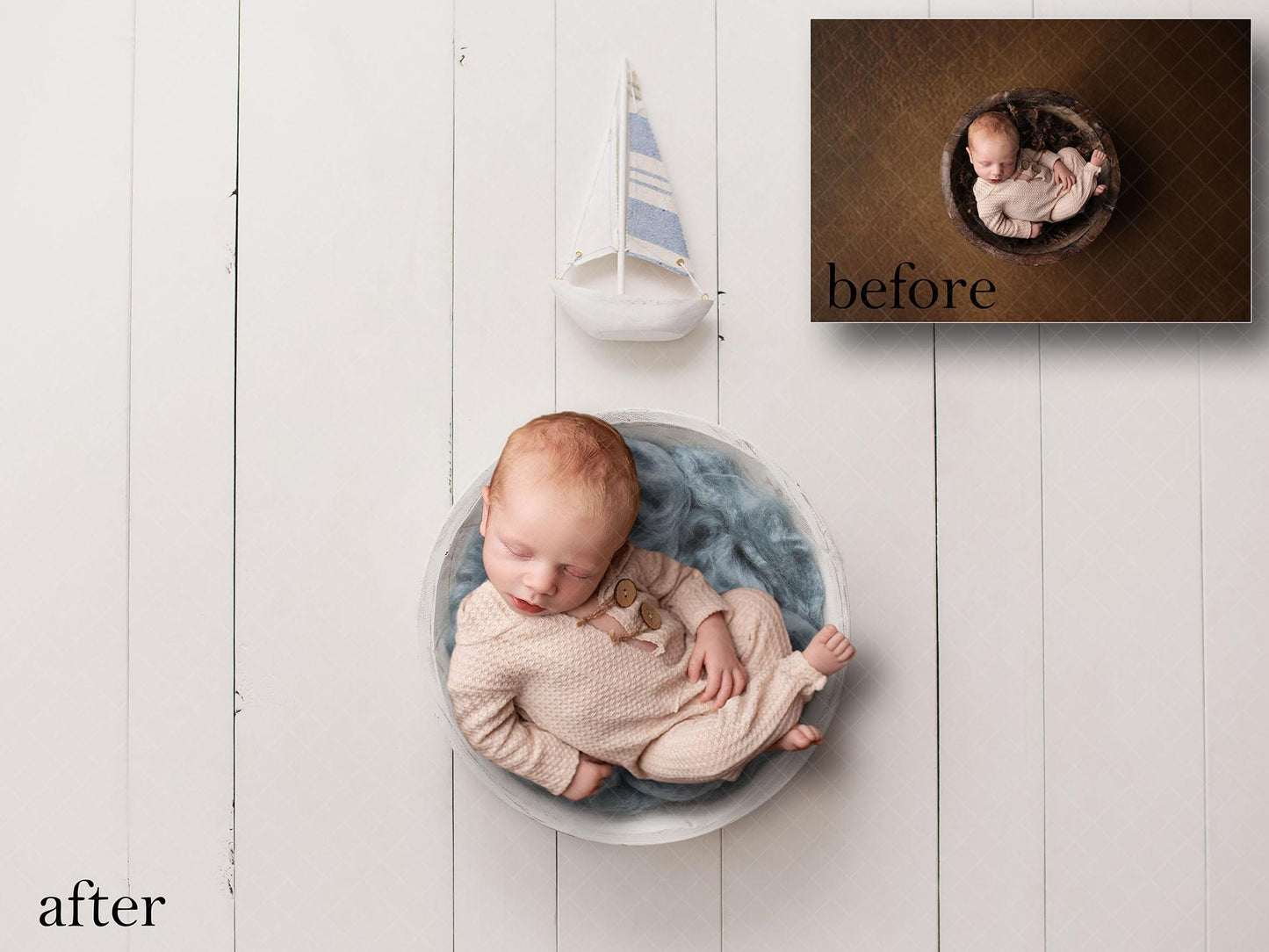 Sailing Newborn Digital Backdrop