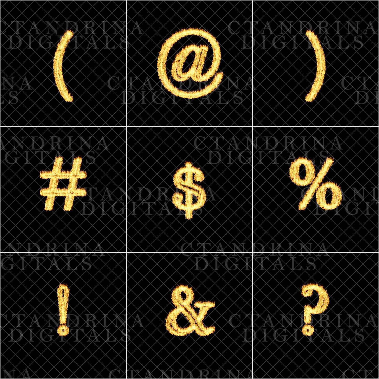 Fire Text Overlays, Flame Effect Letters, Fire Alphabet, Fire Numbers, Whimsical Fire Digital Backdrop Text Overlays for Photoshop