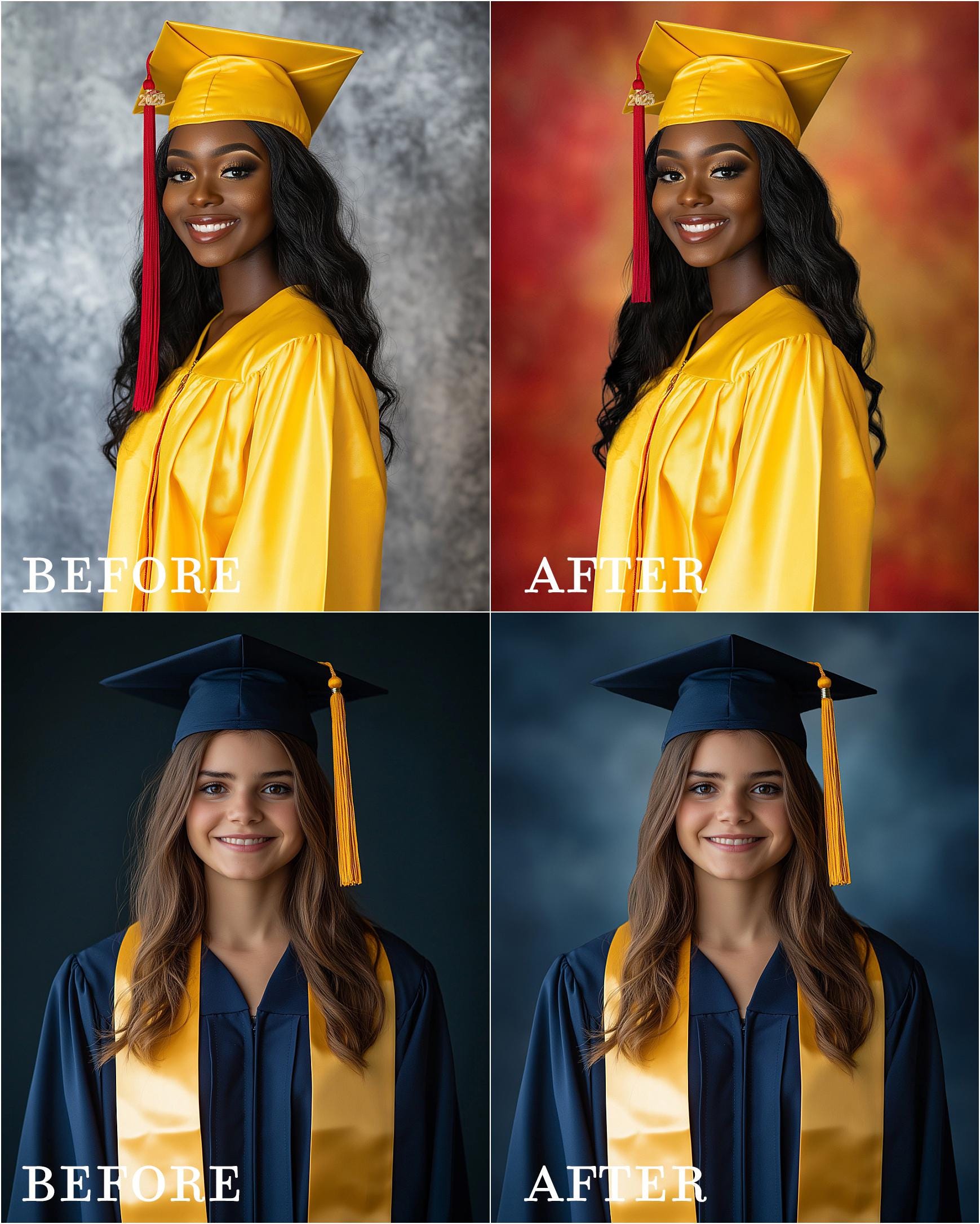 Graduate Digital Backdrops: Senior Session Photo Background (Tutorial Included)