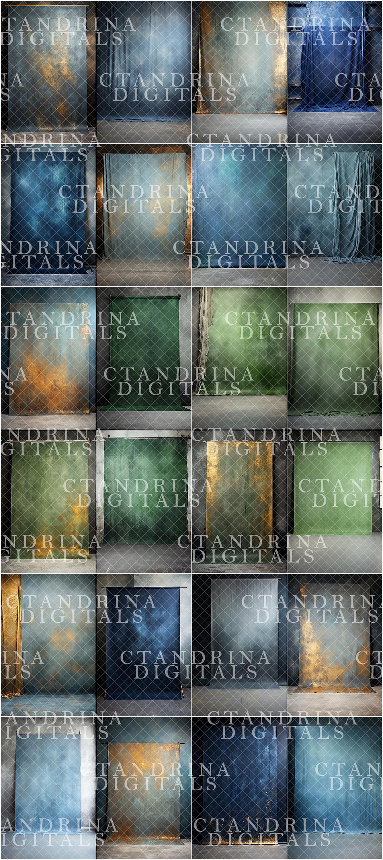 Mega Fine Art Hanging Canvas Digital Backdrop Collection, Studio Digital Background Bundle for Photoshop