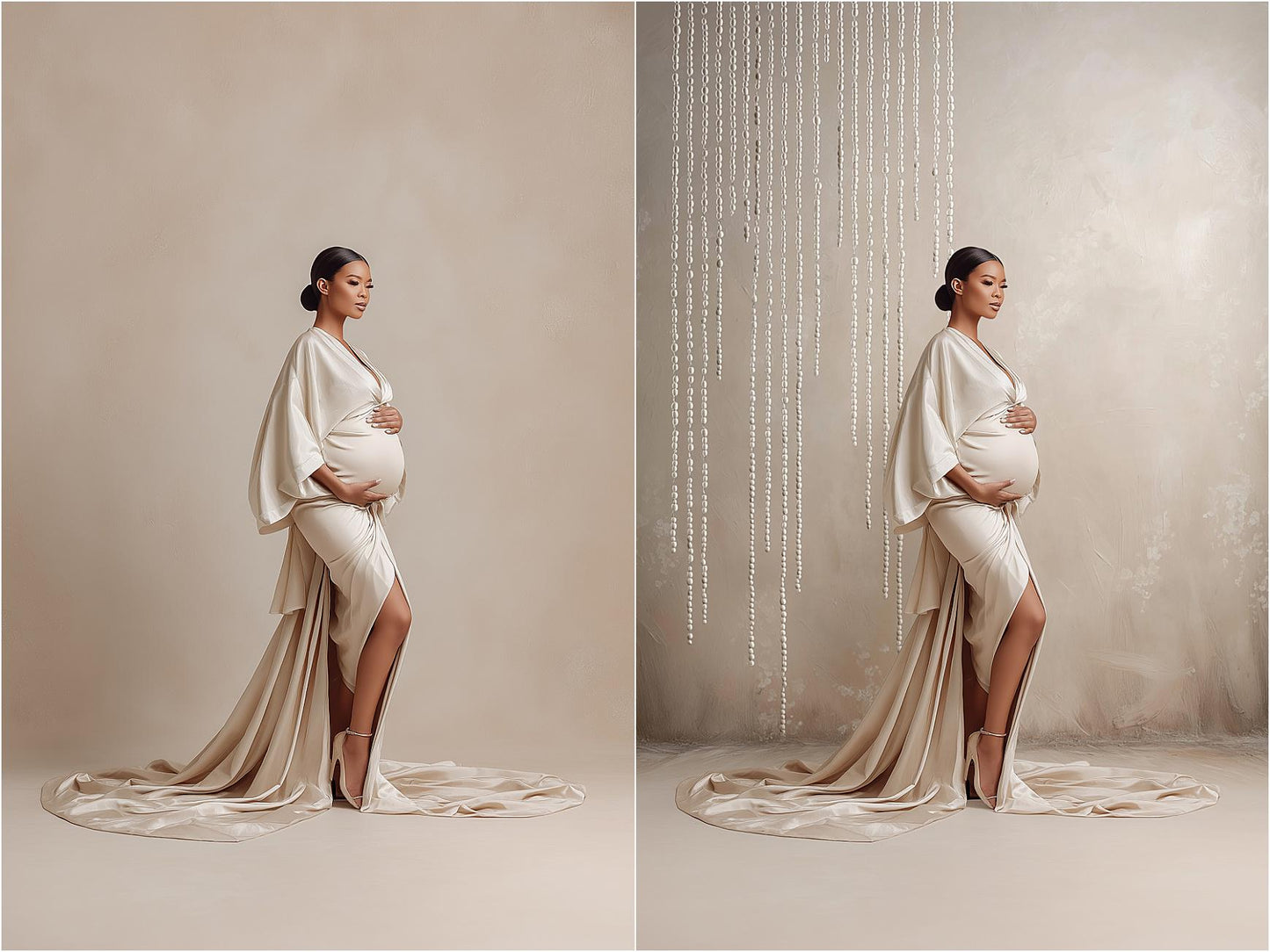 Studio Digital Backdrops, Beads & Pearls Digital Background for Portrait Photography, Maternity Photoshop Backdrops for Composites