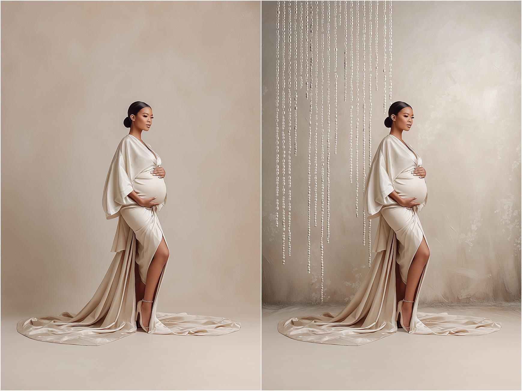 Studio Digital Backdrops, Beads & Pearls Digital Background for Portrait Photography, Maternity Photoshop Backdrops for Composites
