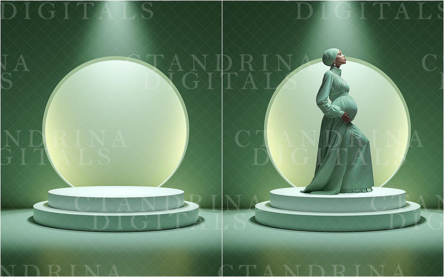 Podiums & Stairs Studio Digital Backdrops, Maternity Digital Backgrounds, Fine Art Digital Backdrops for Photo Composite (Digital Download)