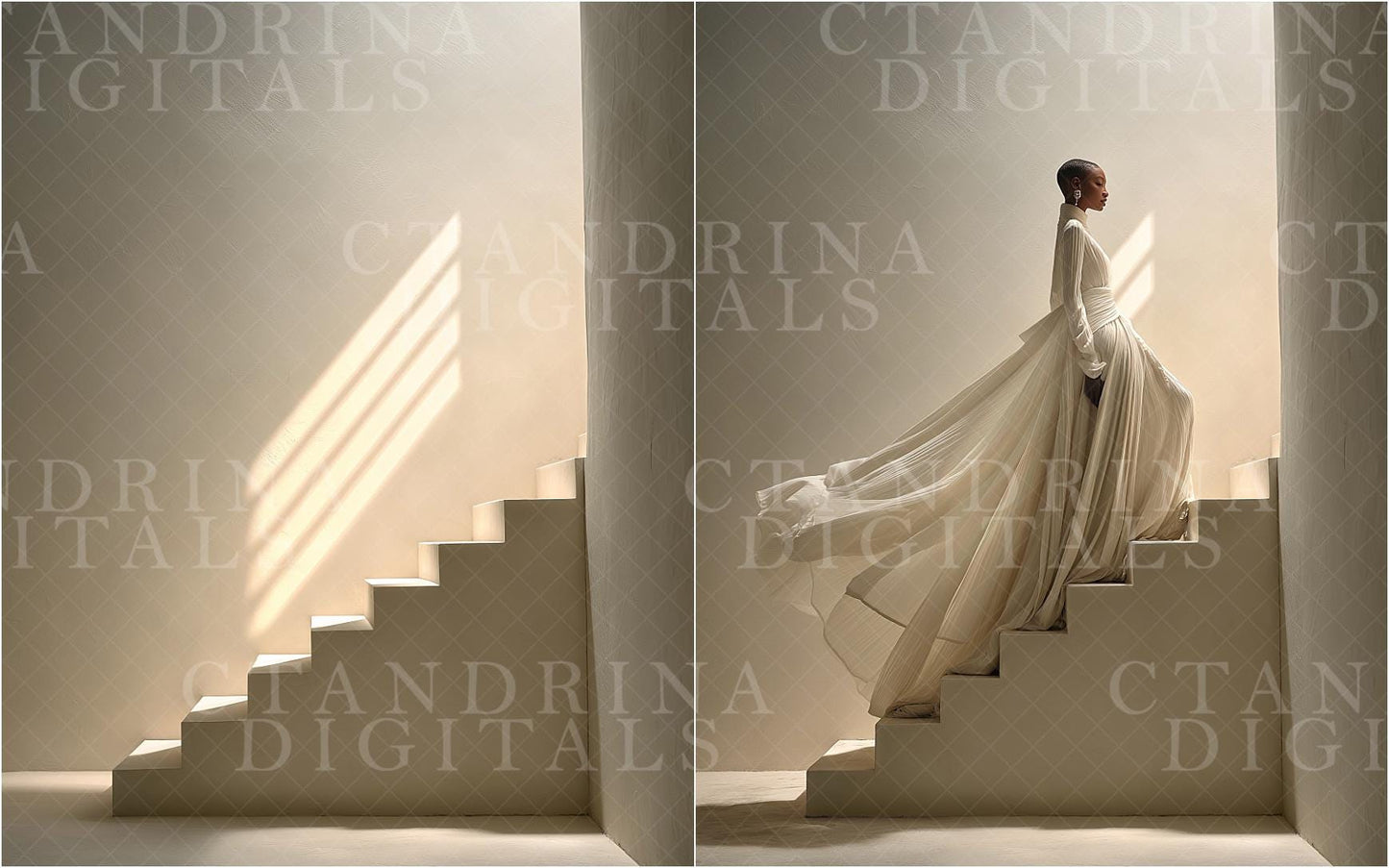 Podiums & Stairs Studio Digital Backdrops, Maternity Digital Backgrounds, Fine Art Digital Backdrops for Photo Composite (Digital Download)