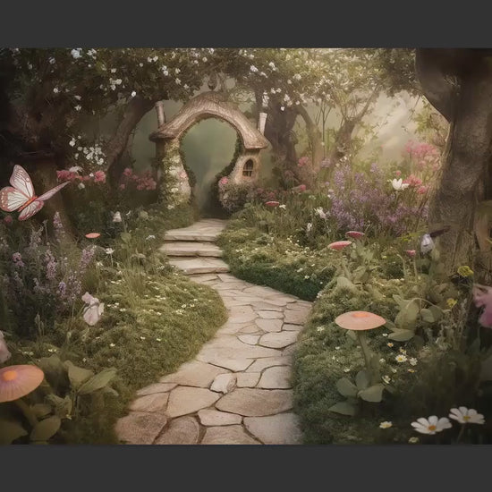 Magical Fairy Garden Digital Backdrops, Fantasy Digital Backgrounds, Fairy Digital Backdrops for Photoshop Composites, Dreamy Backdrops