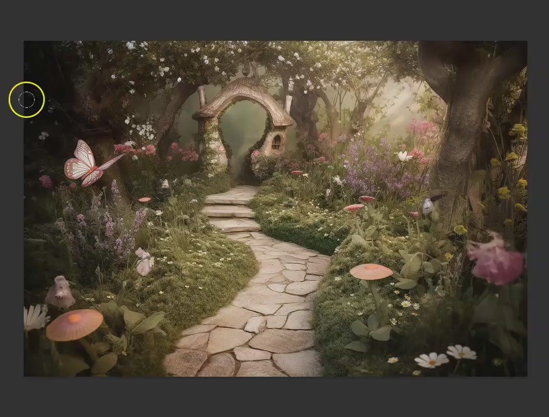 Magical Fairy Garden Digital Backdrops, Fantasy Digital Backgrounds, Fairy Digital Backdrops for Photoshop Composites, Dreamy Backdrops