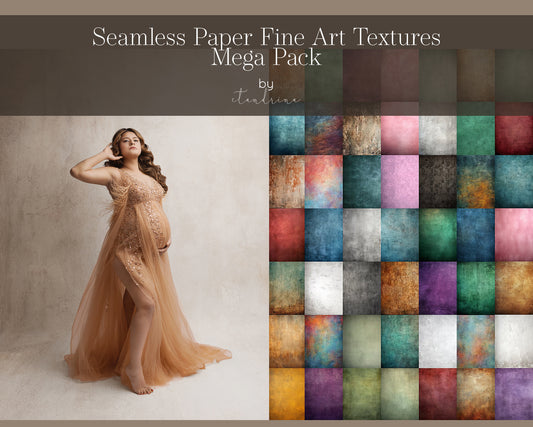 Fine Art Seamless Paper Texture Overlays