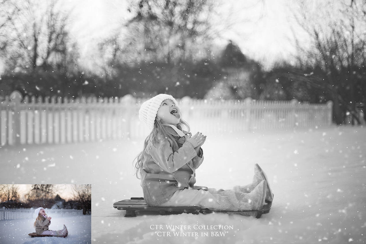 Winter Photoshop Actions, CTR Frozen Collection, Winter Inspired Actions, Winter Color for Photos, Crisp and Matte Actions - Set of 10