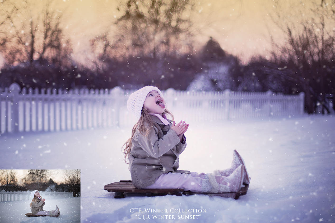 Winter Photoshop Actions, CTR Frozen Collection, Winter Inspired Actions, Winter Color for Photos, Crisp and Matte Actions - Set of 10