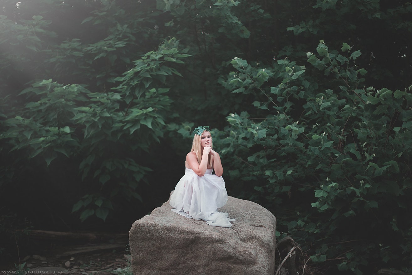 Digital Background, Rock Poser Digital Backdrop, Giant Rock with Leaves, Light Leak with Posing Rock, Digital Backdrops for Photoshop!