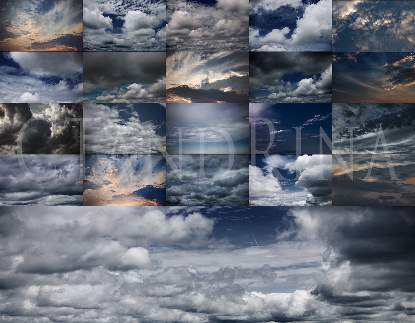 Dramatic Sky Overlays, Overlays for Photoshop, Dark Sky Overlay, Night Sky Overlay, Storm Cloud Overlay, Overlays by CTandRina! Set of 20+