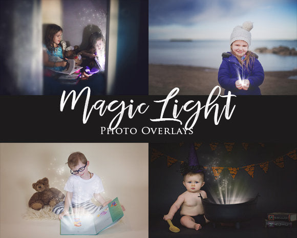 Magic Light Overlays for Photoshop, Magic Shine Book Overlays, Surprise Magical Light Overlays, Book Magic, Magic Overlays for Photoshop!