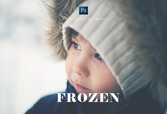 Winter Photoshop Actions, CTR Frozen Collection, Winter Inspired Actions, Winter Color for Photos, Crisp and Matte Actions - Set of 10