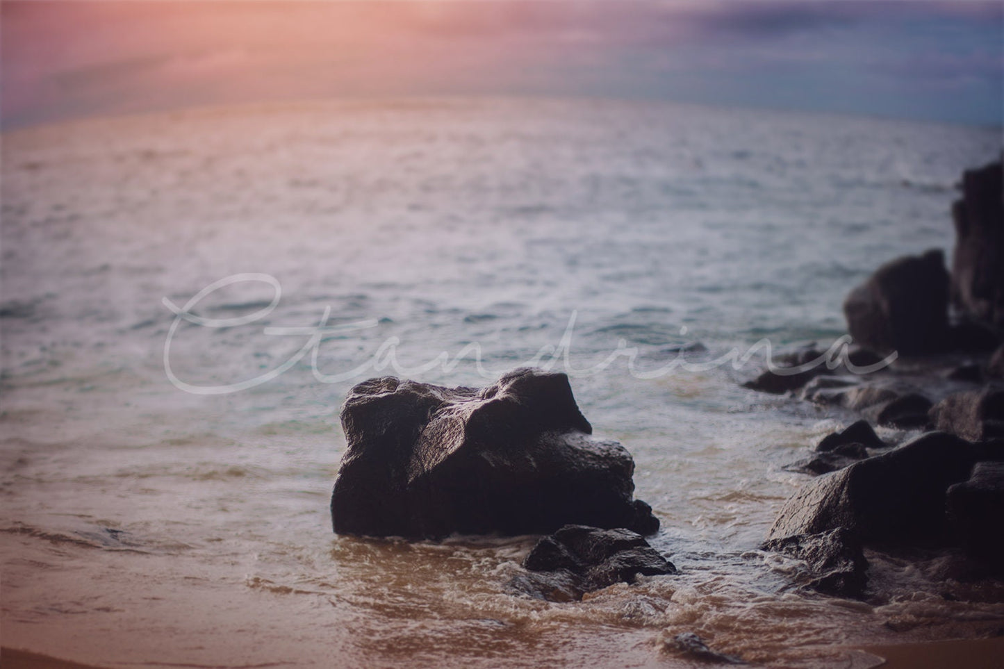 Mermaid Digital Backdrop, Ocean Digital Backdrop, Seaside Rock Digital Background with Mermaid Tail Overlay, Dreamy Backdrops for Photoshop