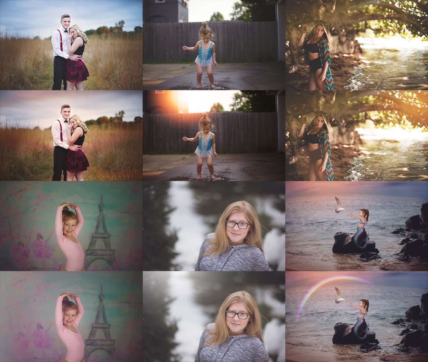 30 + Sun and Light Overlays for Photoshop, Sunflares & Color Overlay, Digital Overlays for Photographers, Instant Download!