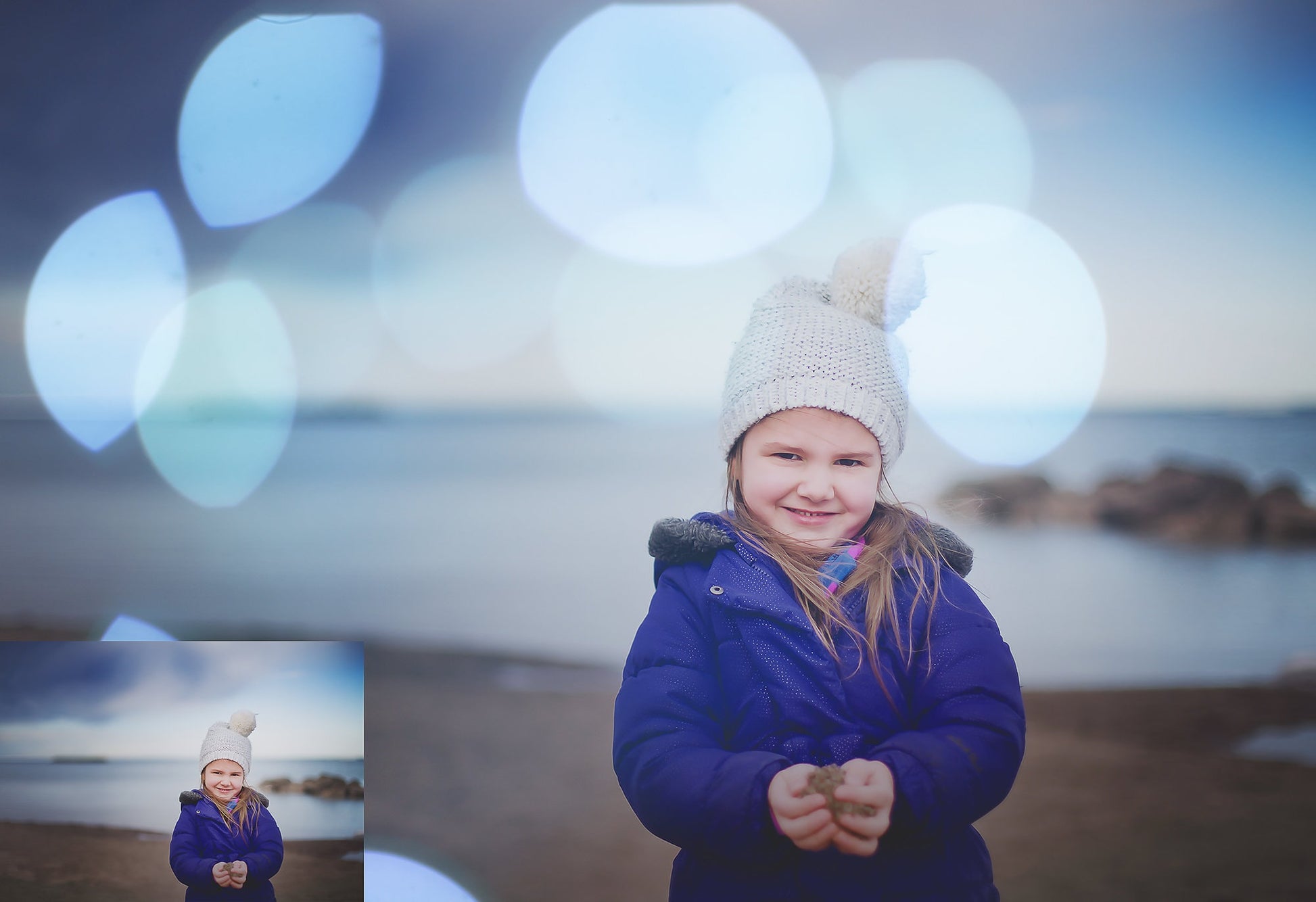 78 Winter Bokeh Photo Overlays, Beautiful Blue Bokeh, Christmas Bokeh, Light Overlays, Christmas Lights, Winter Light Overlays for Photoshop