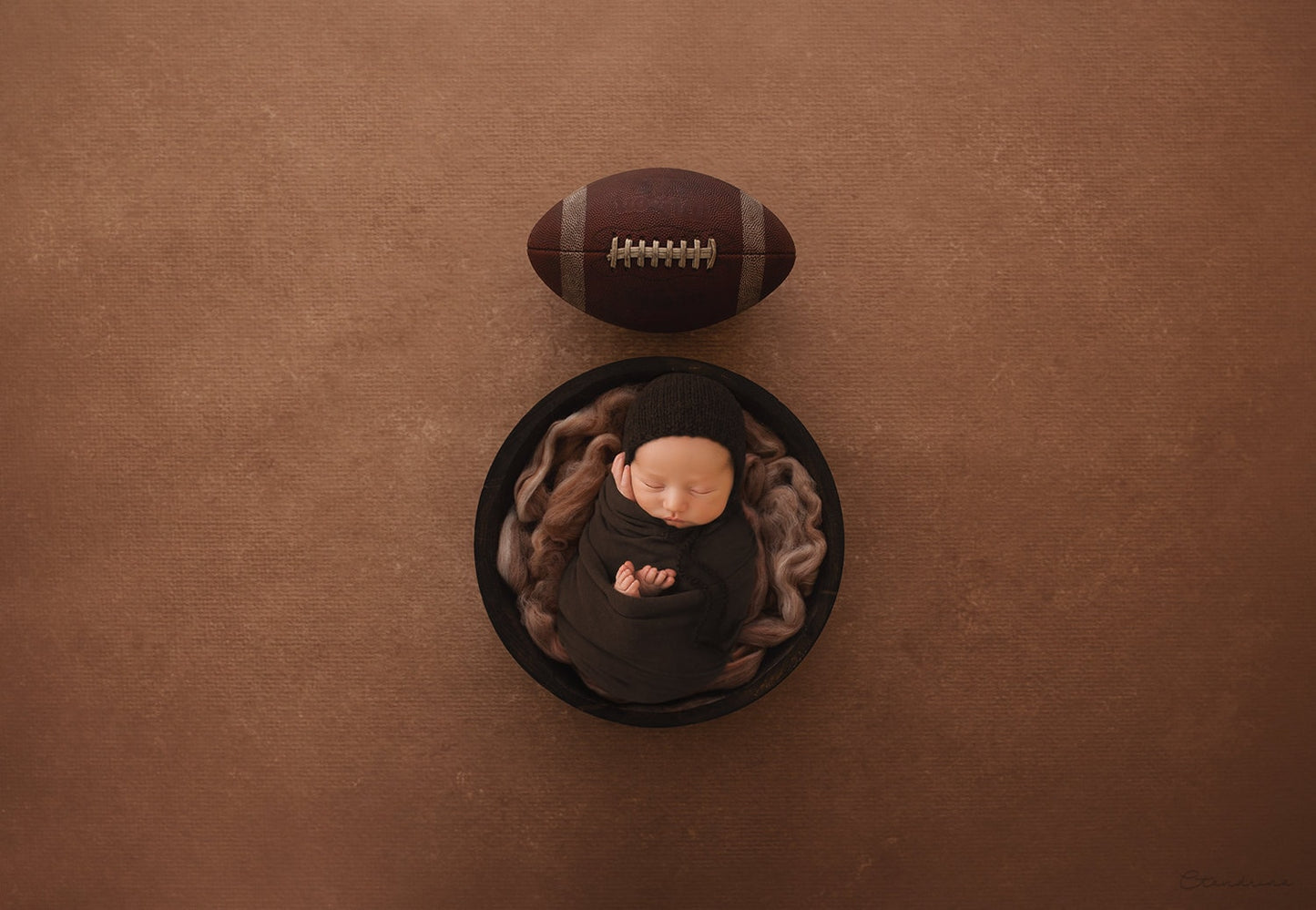 Football Newborn Digital Backdrop, Super Bowl Newborn Digital Backdrop, Fine Art Sports Digital Backdrops for Newborn Photography