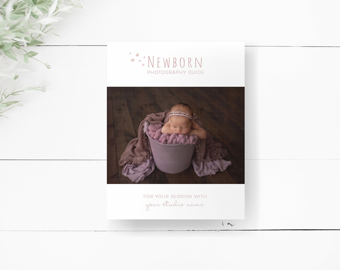 Newborn Session Guide Templates, .PSD Layered Photoshop Files, Newborn Welcome Guide, Newborn Prep Guide Templates for Photoshop