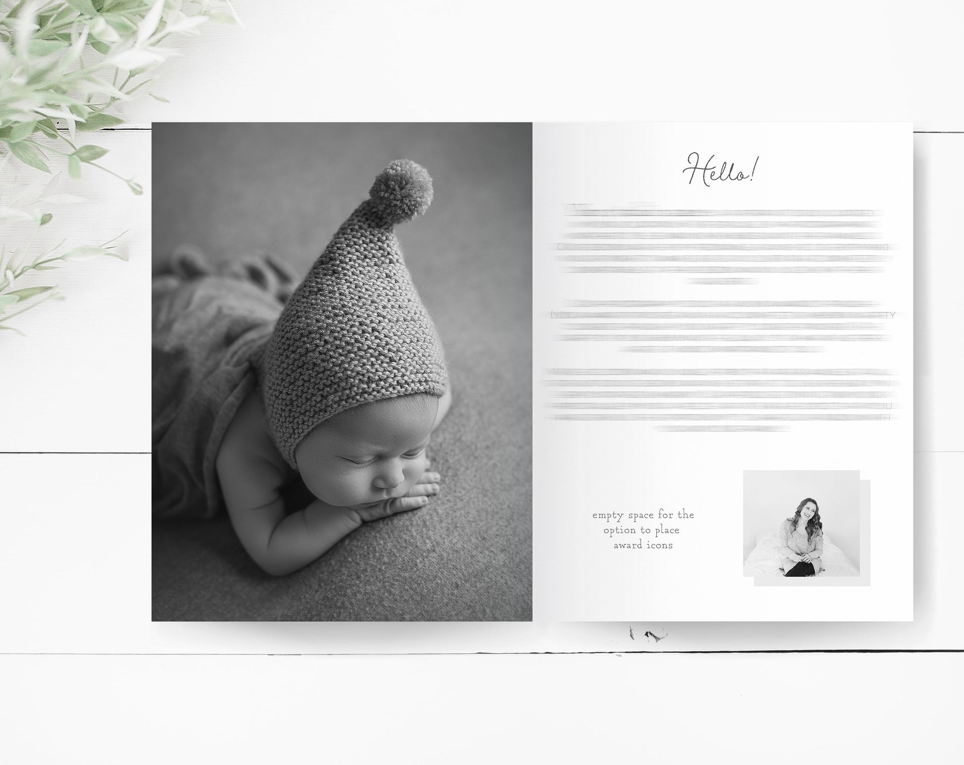 Newborn Session Guide Templates, .PSD Layered Photoshop Files, Newborn Welcome Guide, Newborn Prep Guide Templates for Photoshop