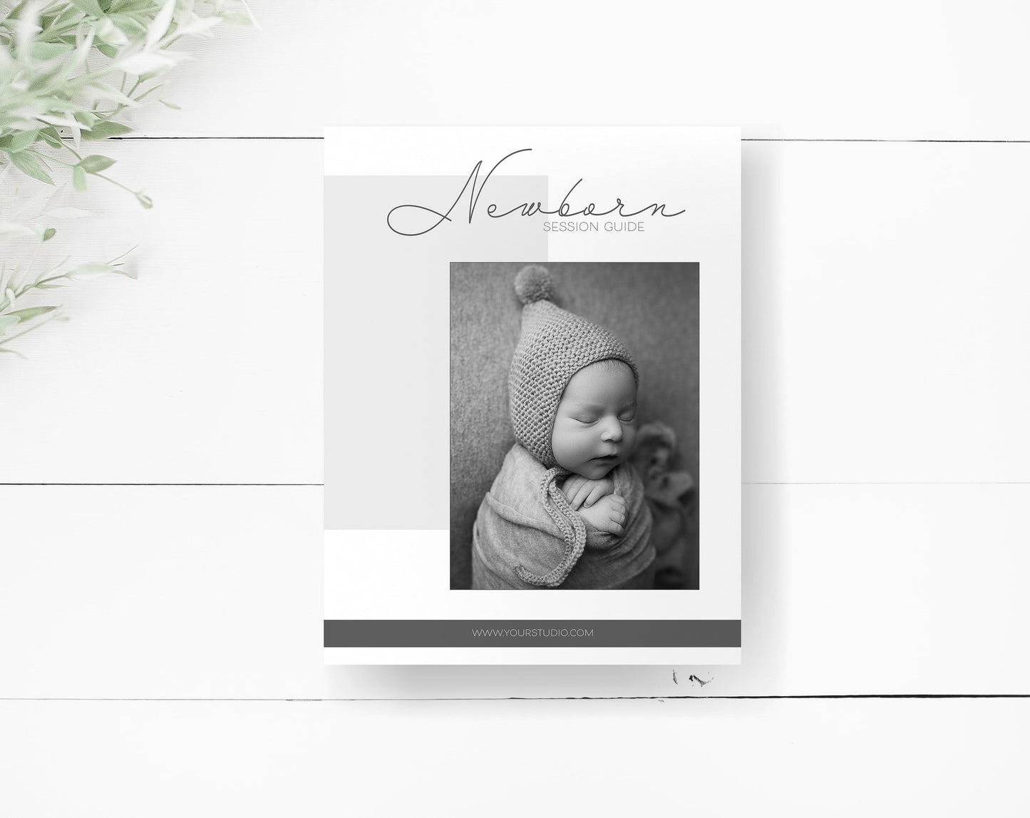 Newborn Session Guide Templates, .PSD Layered Photoshop Files, Newborn Welcome Guide, Newborn Prep Guide Templates for Photoshop