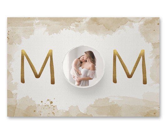 Mom Photo Templates, Watercolor Cards, Custom Mother's Day Card, Mother's Day Photo Overlays, Mother's Day .PNG Templates for Photoshop