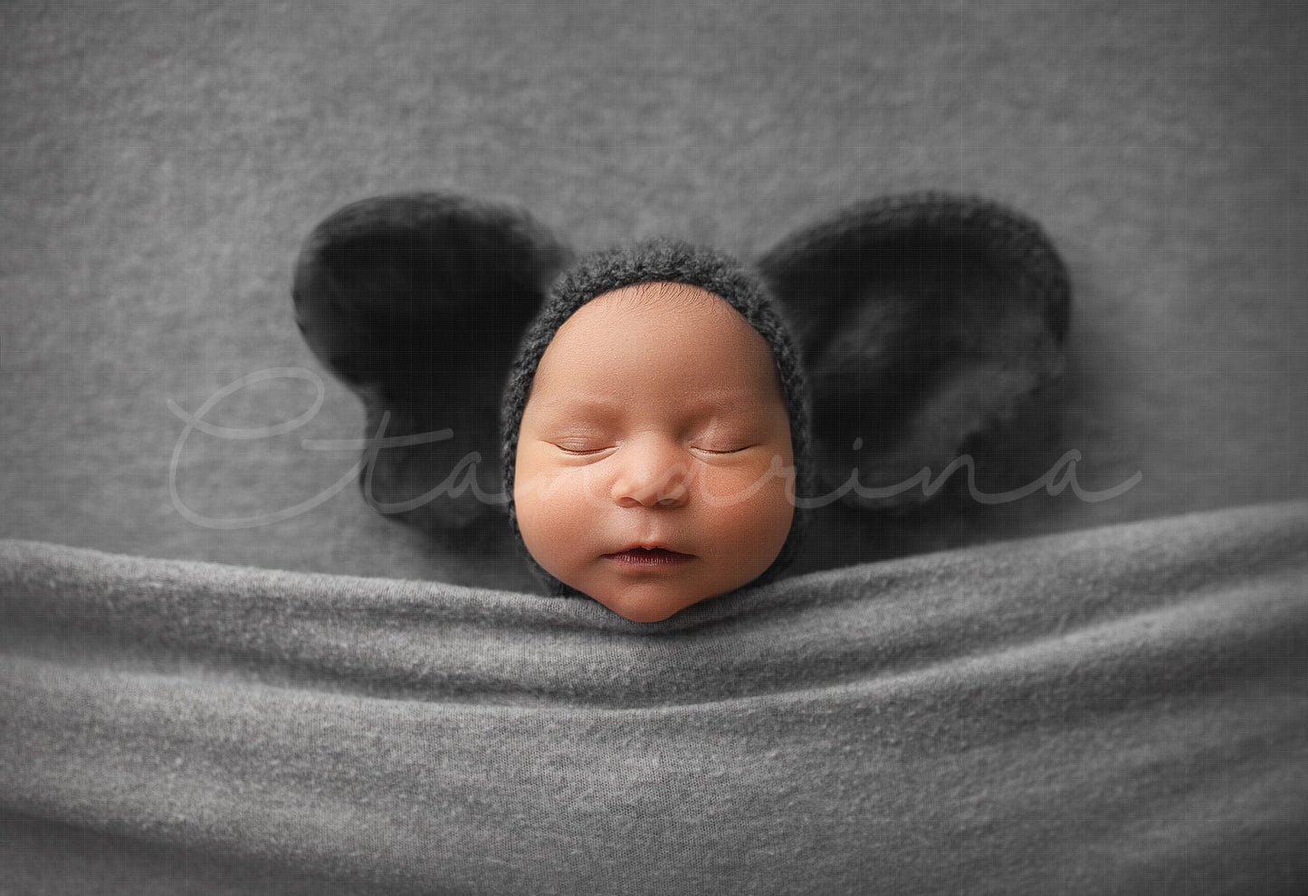 Baby Elephant under the Covers Newborn Digital Backdrop, Replace the Face Newborn Background, Elephant PNG Newborn Backdrop for Photoshop