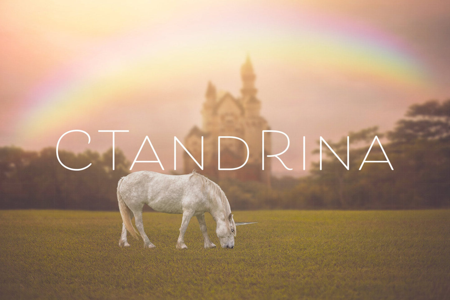 Unicorn Digital Background, Castle Digital Background, Fantasy Digital Backgrounds, Dreamy Digital Backdrops for Photoshop