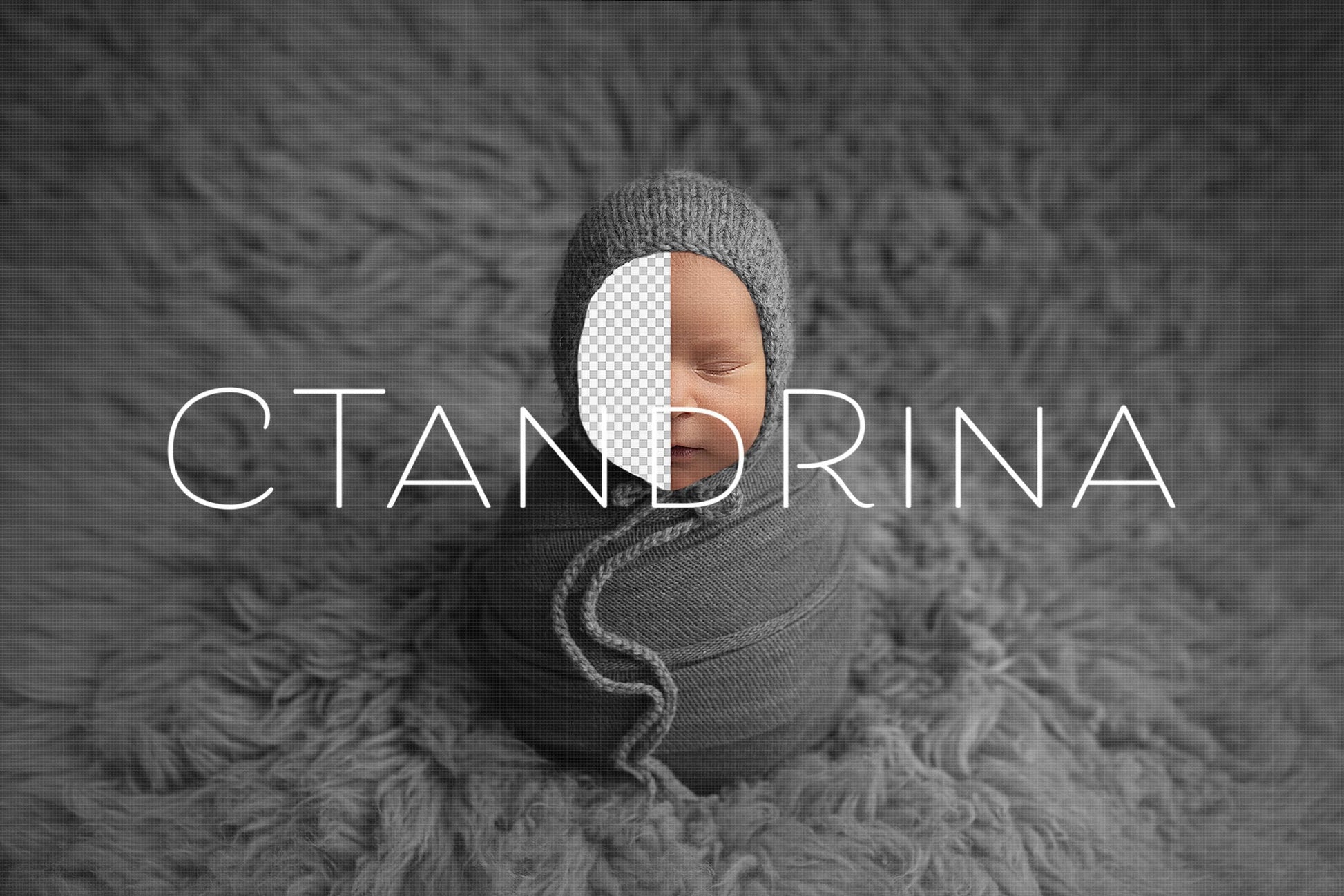 Newborn Digital Backdrop, Gray Potato Pose Newborn Digital Background, PNG Replace the Face Newborn Backdrop for Photoshop