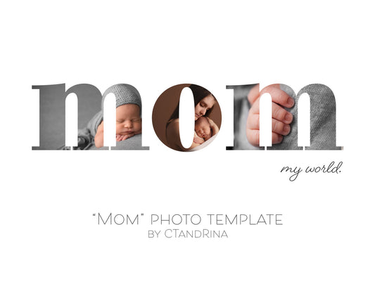 MOM Photo Templates, MOM Photo masks, Custom Mother's Day Card, Mother's Day Photo Overlays, Mother's Day .PSD Templates for Photoshop