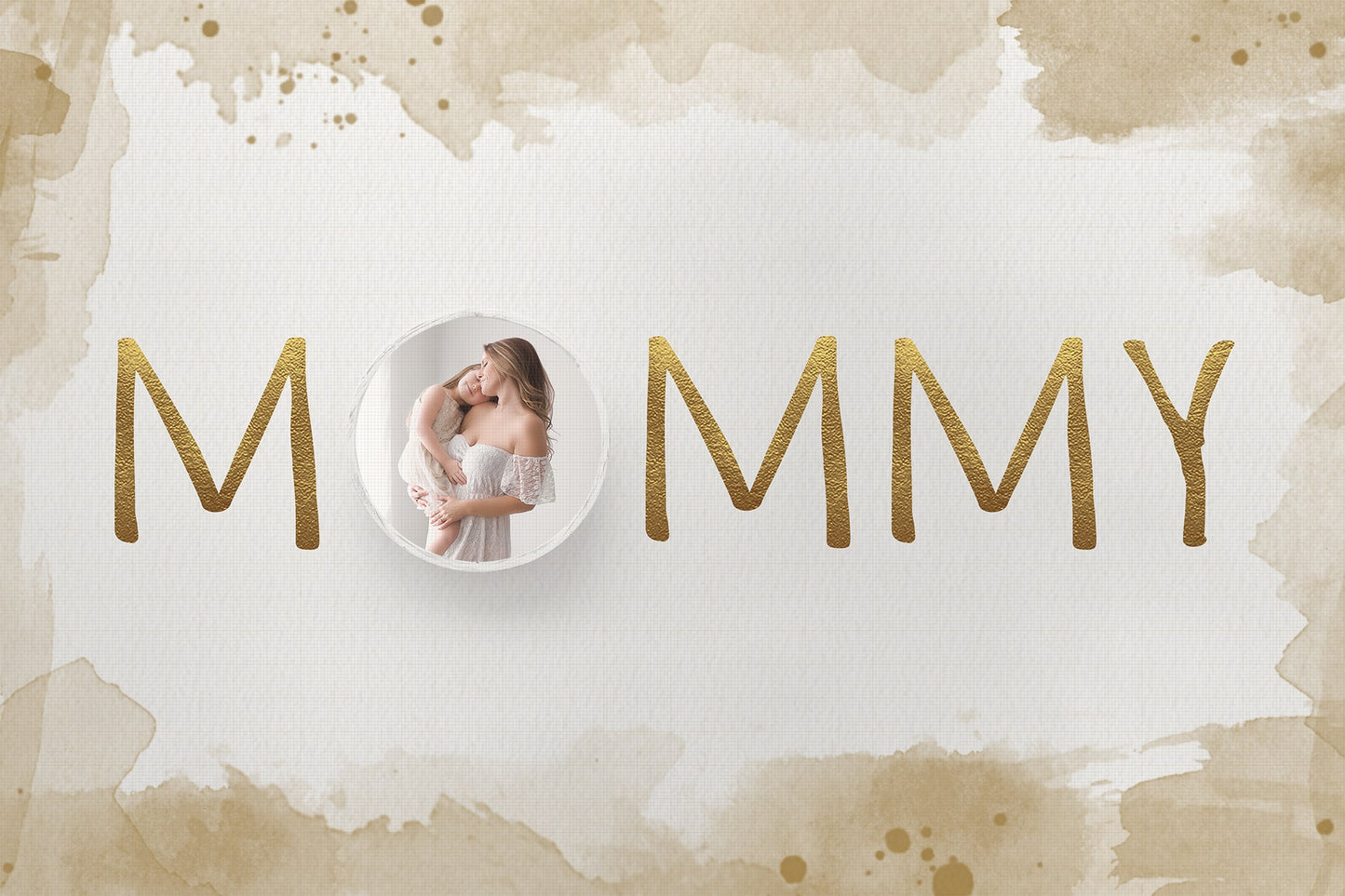 Mommy Photo Templates, Watercolor Cards, Custom Mother's Day Card, Mother's Day Photo Overlays, Mother's Day .PNG Templates for Photoshop