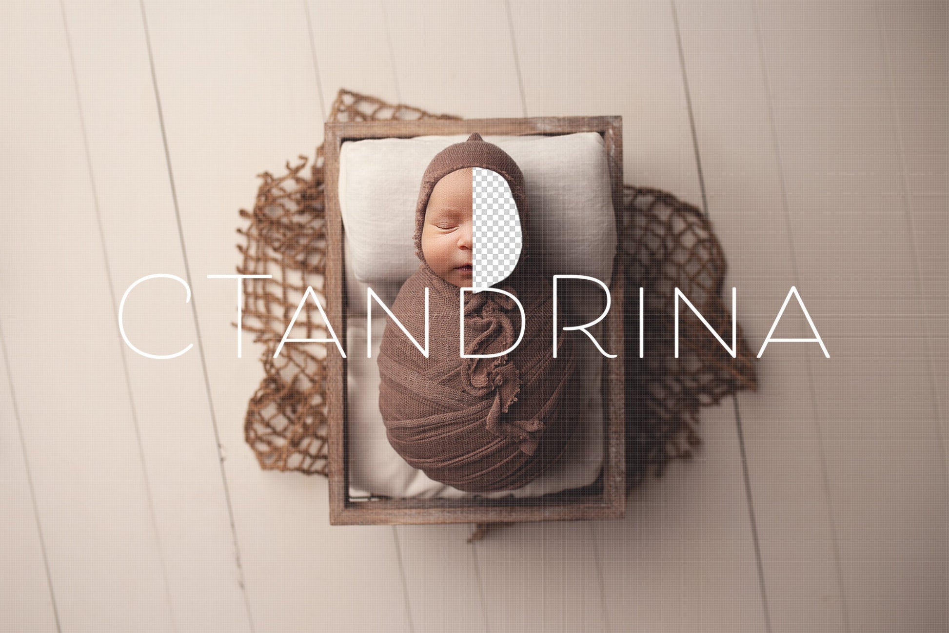 Brown and Cream Newborn Digital Backdrop, Neutral Colors Newborn Digital Background, PNG Replace the Face Digital Backdrop for Photoshop