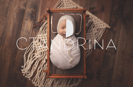 Newborn Digital Backdrop, Neutral Colors Newborn Background, Brown and Beige Macrame PNG Newborn Digital Backdrop for Photoshop