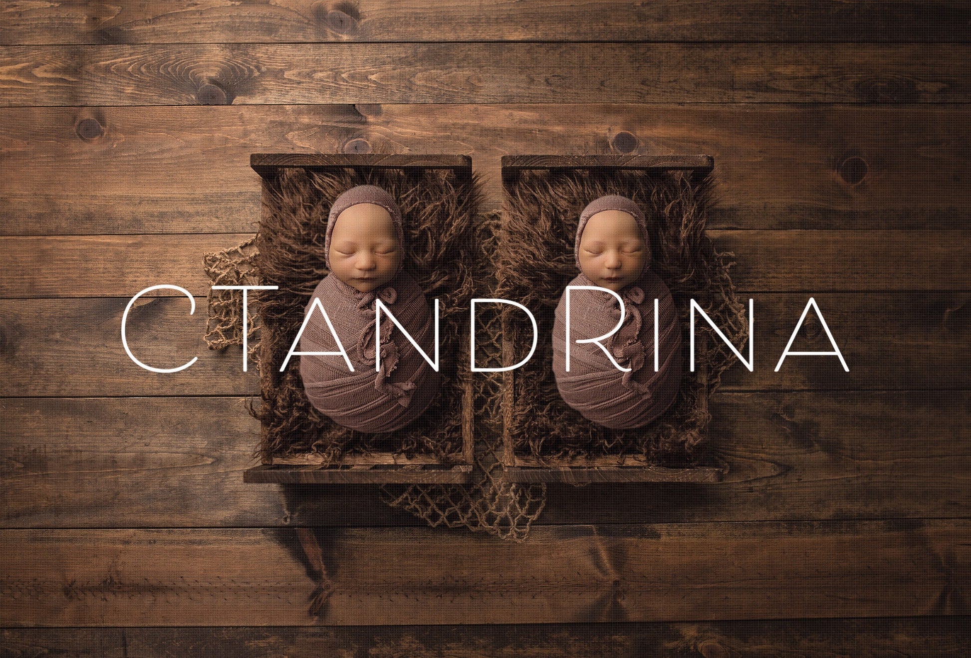 Twin Newborn Digital Backdrop, Wooden Beds Newborn Digital Background for Twins, Twin Baby Backdrops, Multiple Baby Backdrops for Photoshop