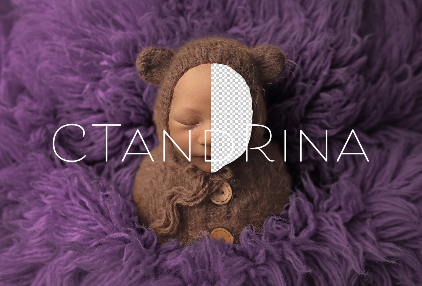 Newborn Digital Backdrop Package, Newborn Bear on Flokati Digital Background Package, Baby Digital Backdrop Bundle, Baby Bear Backdrops