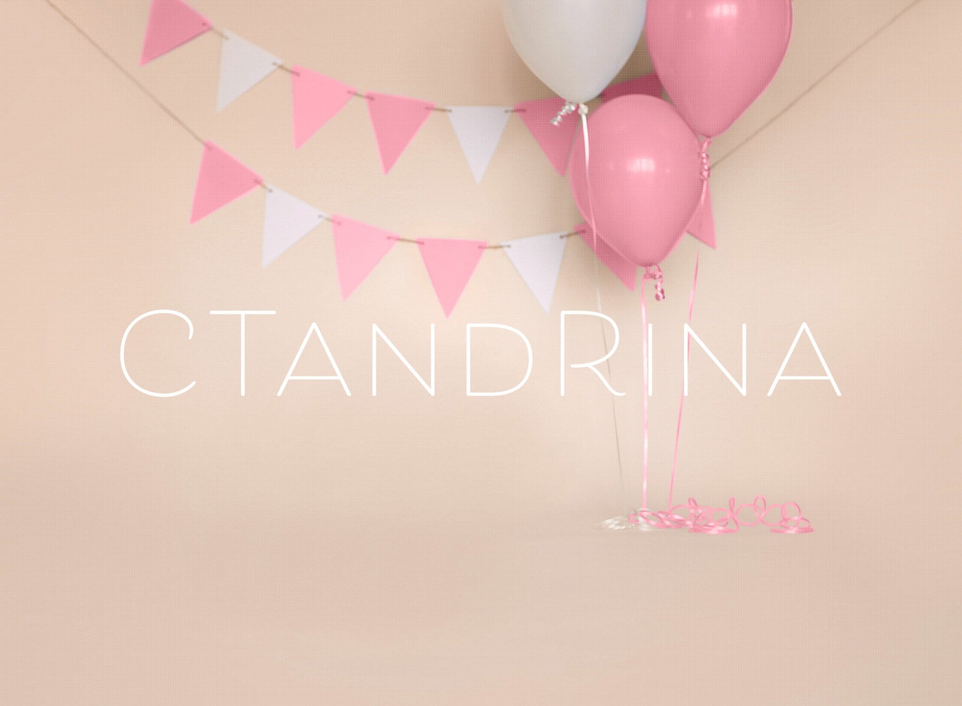 Pink Banner and Balloon Digital Backdrop, Smash Cake Digital Backdrop, Girl Birthday Digital Backdrop, Digital Backdrops for Photoshop!