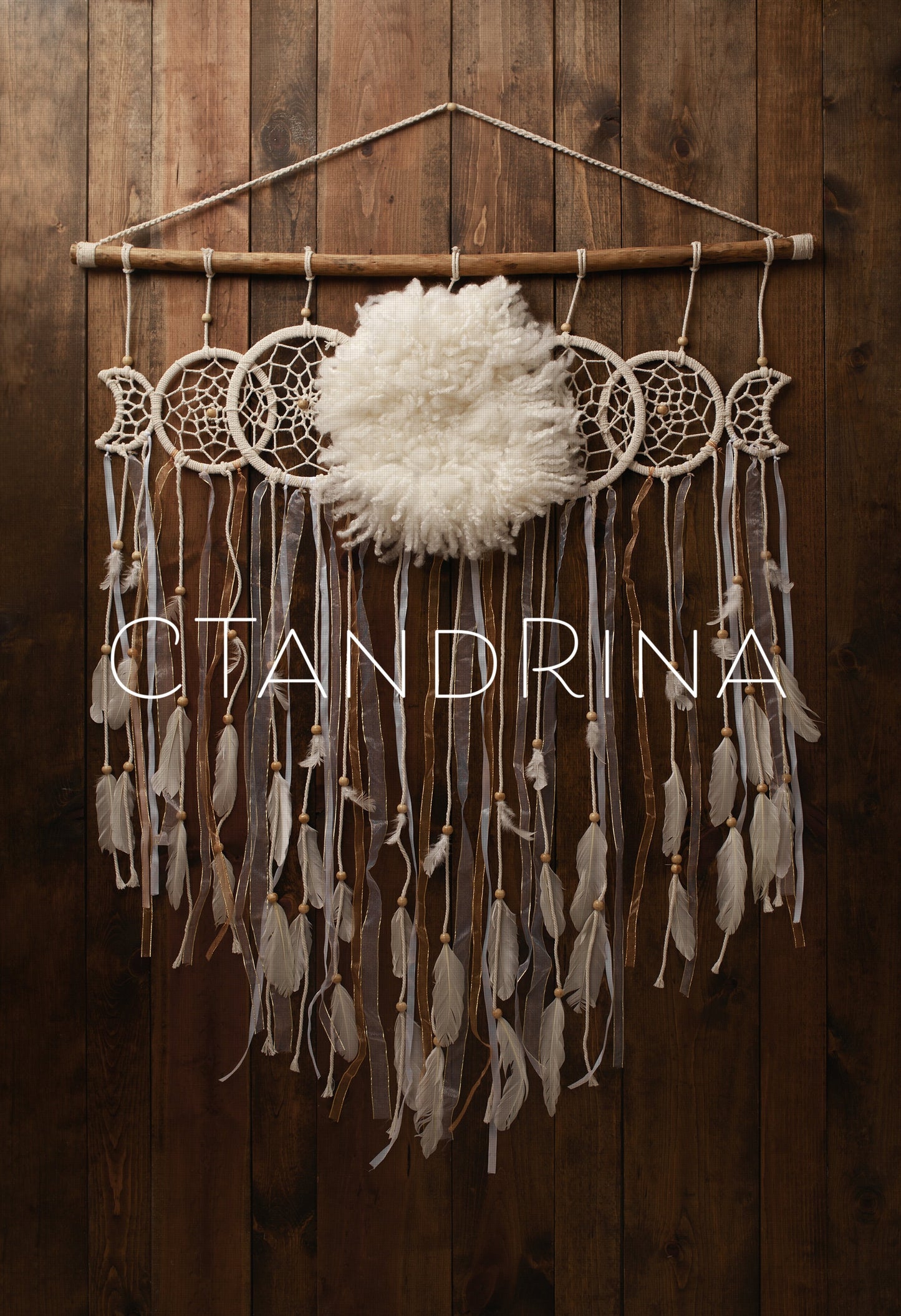 Newborn Digital Backdrop, Macrame Dreamcatcher Newborn Digital Backdrop, Baby Dreamcatcher Backdrop, Newborn Backdrops for Photoshop