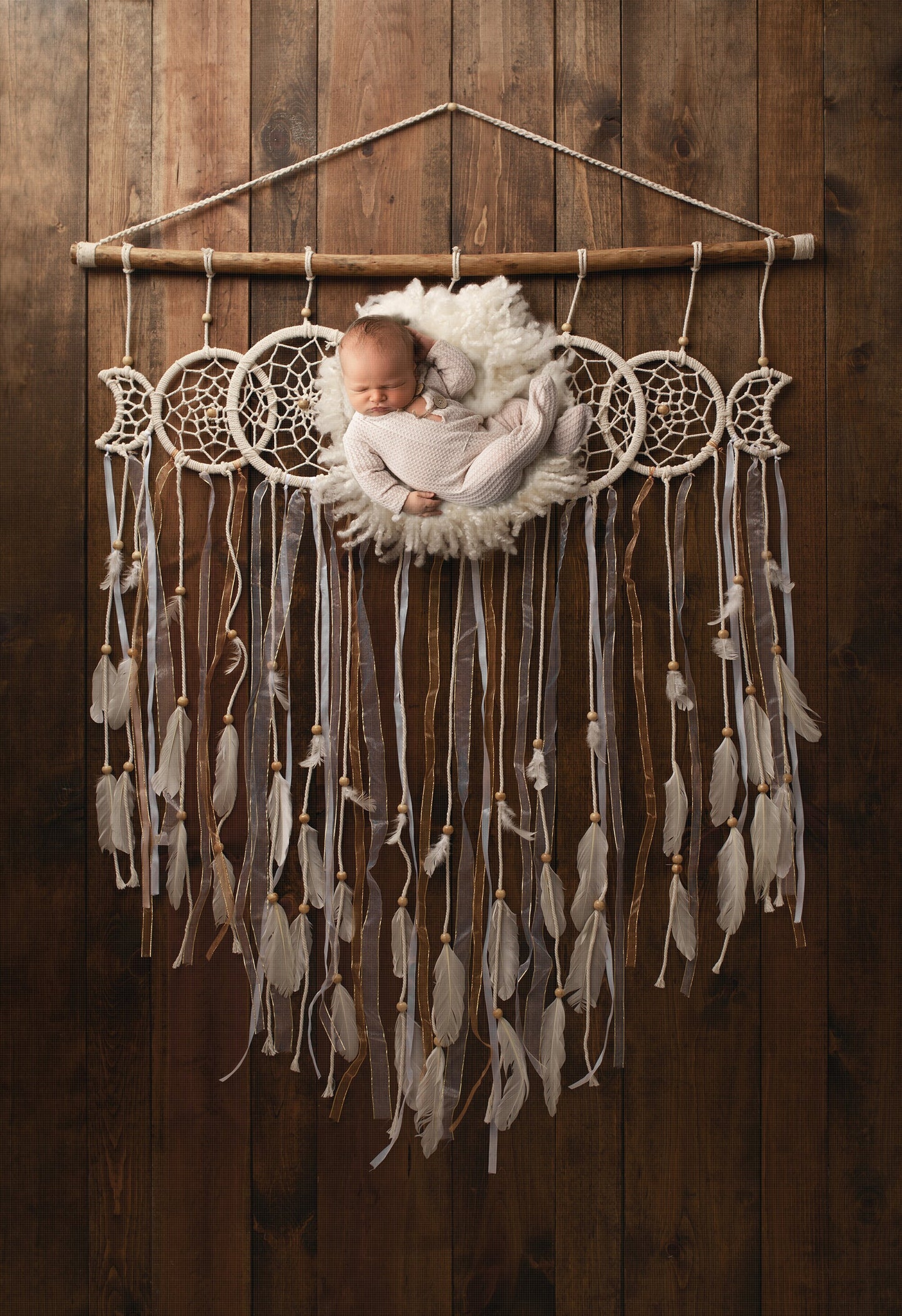 Newborn Digital Backdrop, Macrame Dreamcatcher Newborn Digital Backdrop, Baby Dreamcatcher Backdrop, Newborn Backdrops for Photoshop