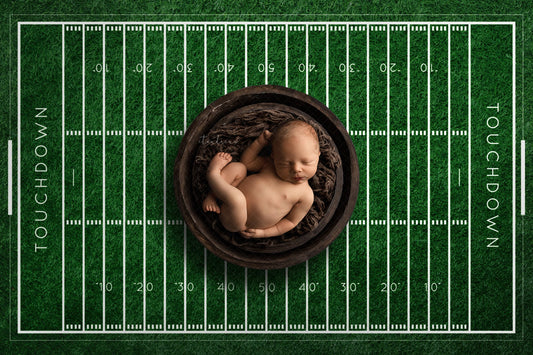 Football Newborn Digital Backdrop, American Football Newborn Digital Background, Football Field Newborn Digital Backdrop for Photoshop
