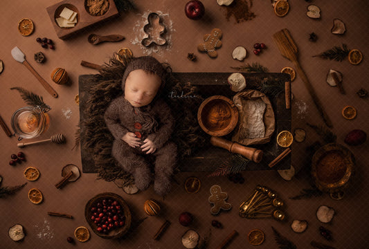 Christmas newborn digital backdrop, Christmas baby backdrop, Christmas Cookie newborn backdrop, baking newborn backdrop, baking cookies newborn digital backdrop, best seller, best newborn digital backdrops, gingerbread newborn backdrop