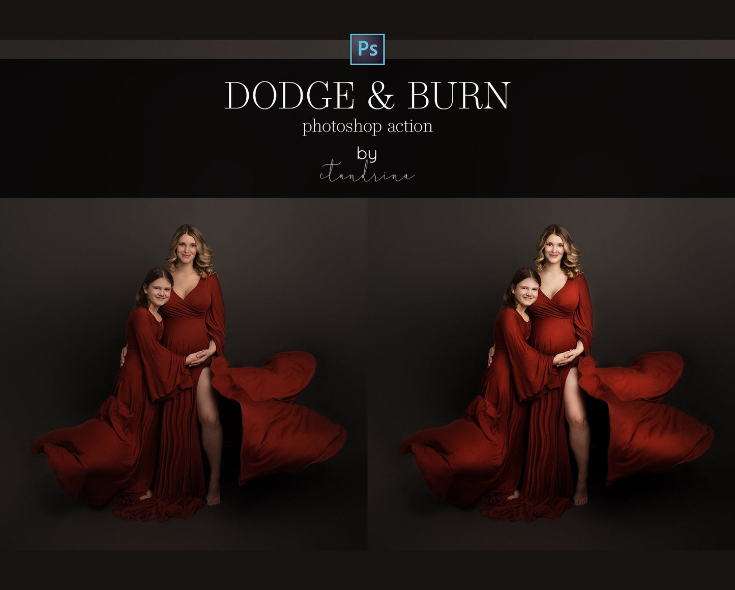 Dodge and Burn Photoshop Action Plus 2 Boost Actions, Boost Photoshop Actions, Pop Photoshop Actions, Photo Editing Actions for Photoshop