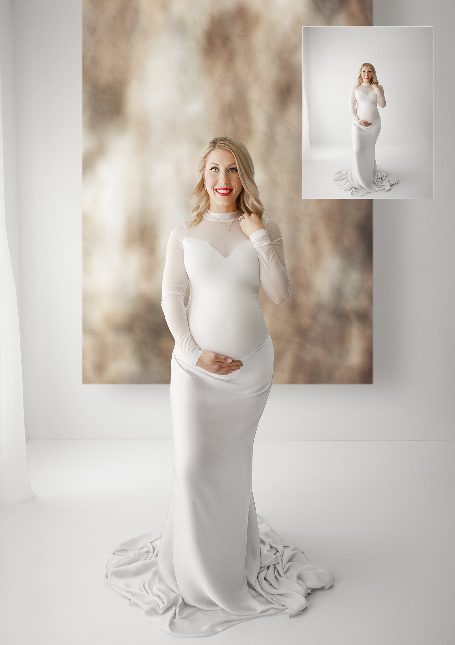 Digital Fine Art Hanging Canvas Paintings for Portrait Photography, Overlays for Maternity Photography, Skinny Backdrop Overlays