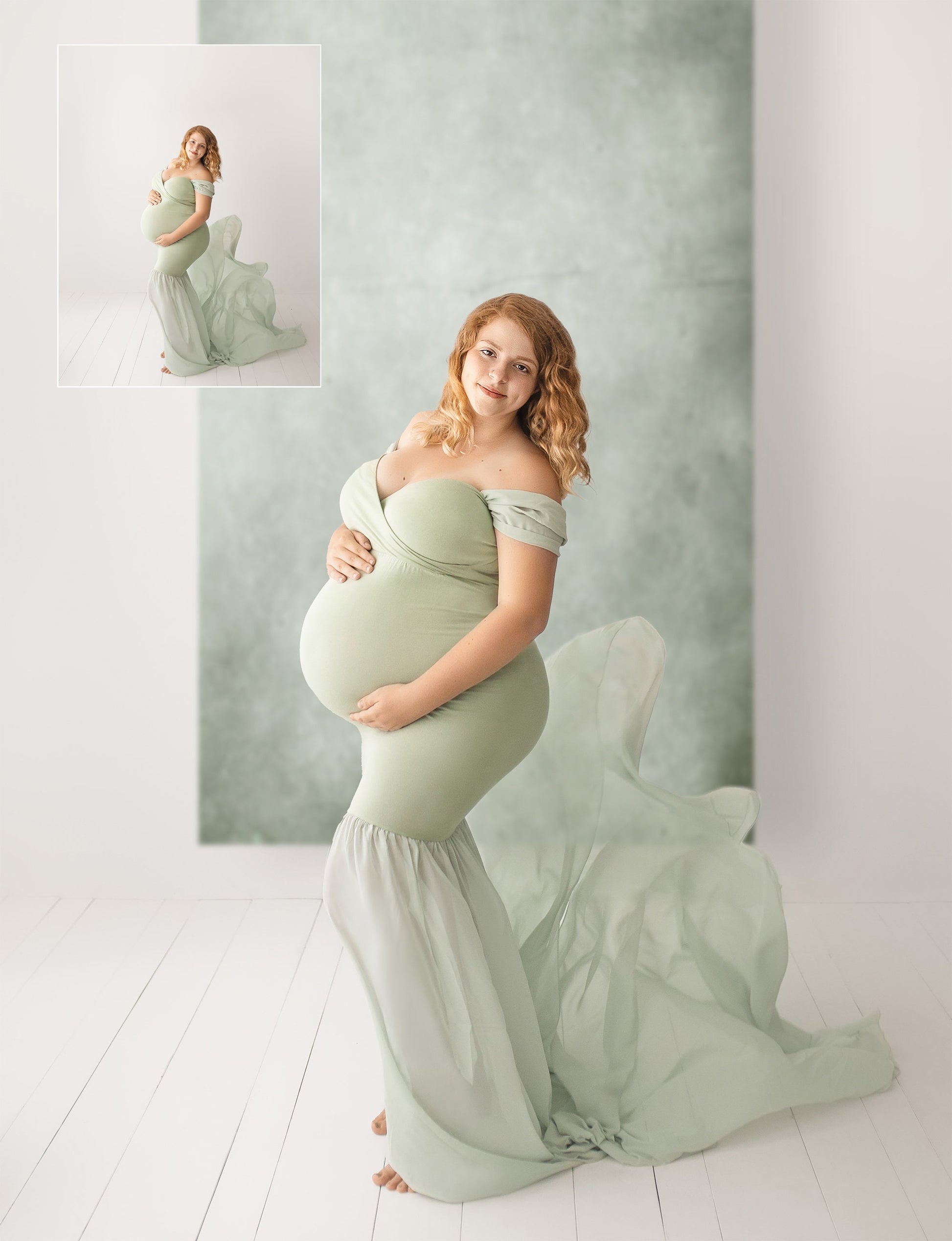 Digital Fine Art Hanging Canvas Paintings for Portrait Photography, Overlays for Maternity Photography, Skinny Backdrop Overlays