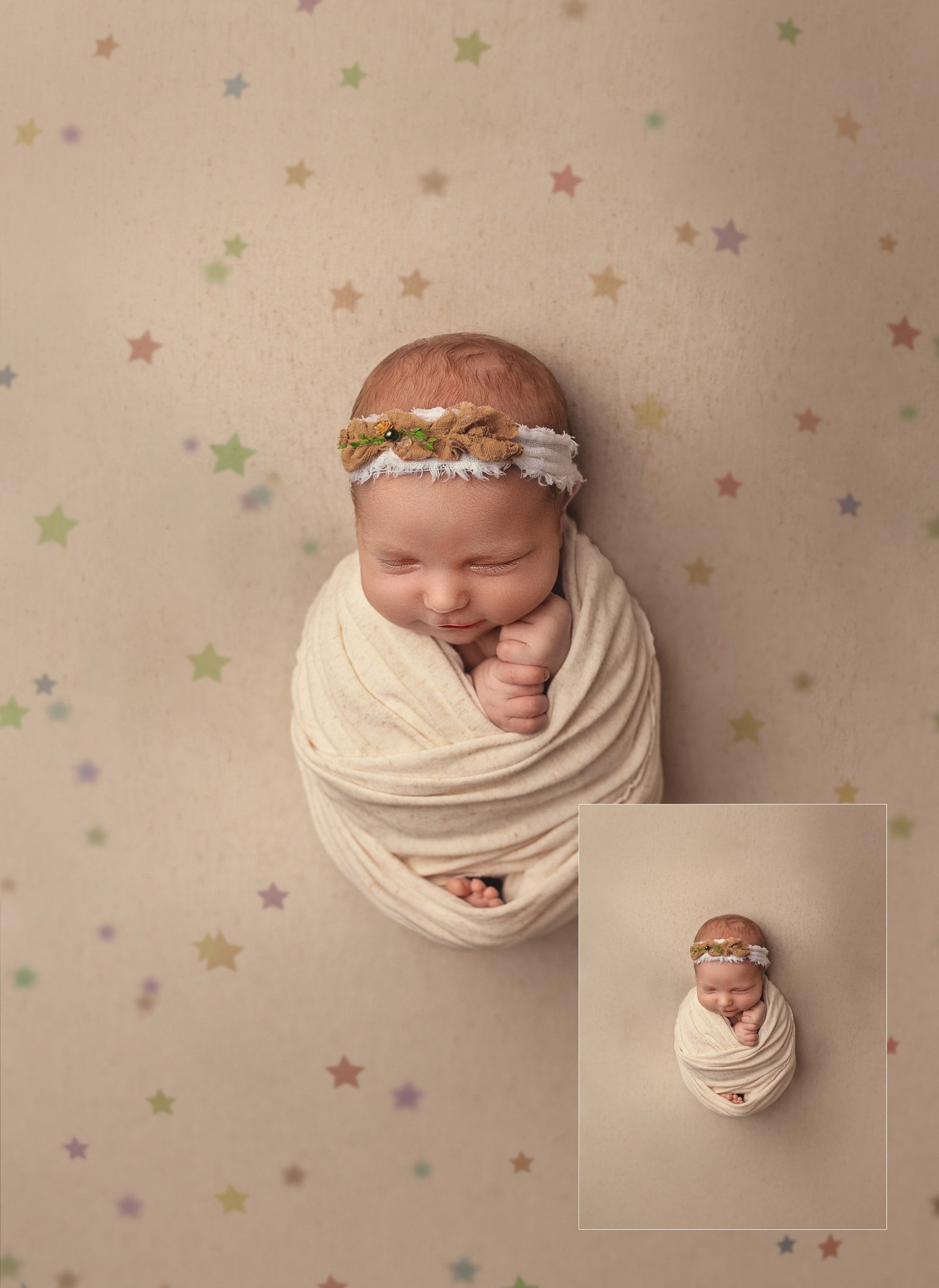 Pastel Rainbow Star Overlays, Star Fabric Overlays, Newborn Photography Overlays, Pastel Rainbow Star Overlays for Photoshop